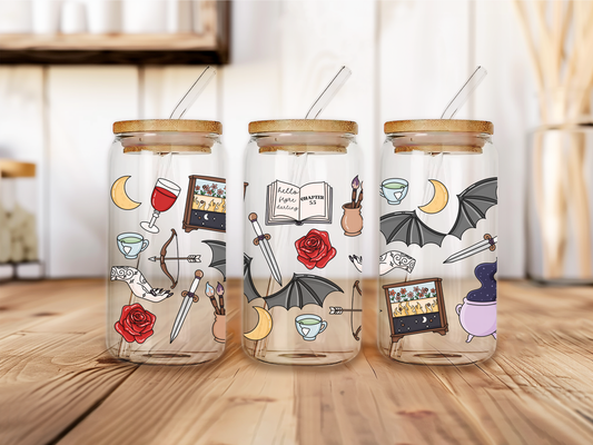 ACOTAR COLLAGE CAN GLASS CUP