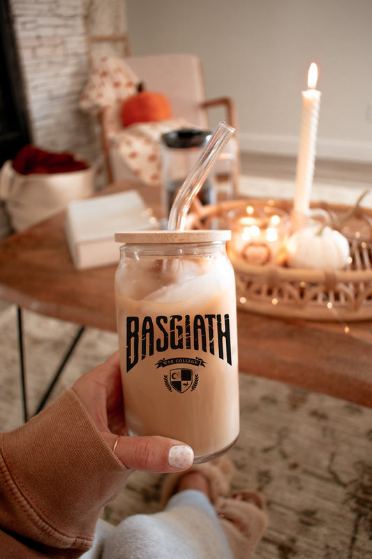 BASGIATH WAR COLLEGE CAN GLASS CUP