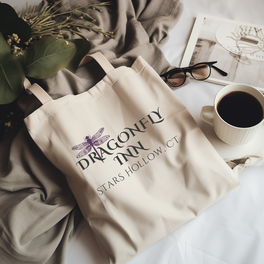 DRAGONFLY INN TOTE BAG