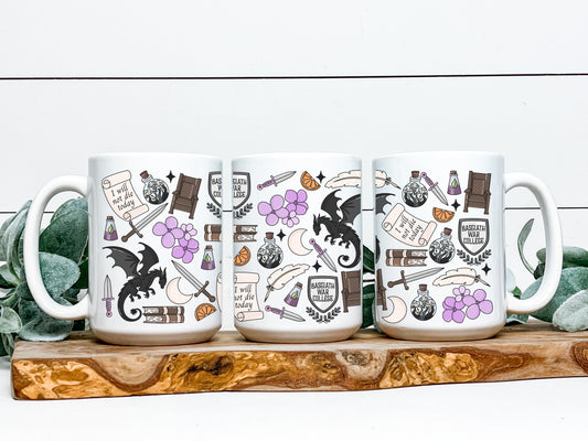 FOURTH WING COLLAGE MUG