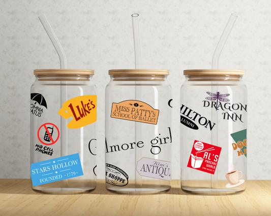 GILMORE COLLAGE CAN GLASS CUP