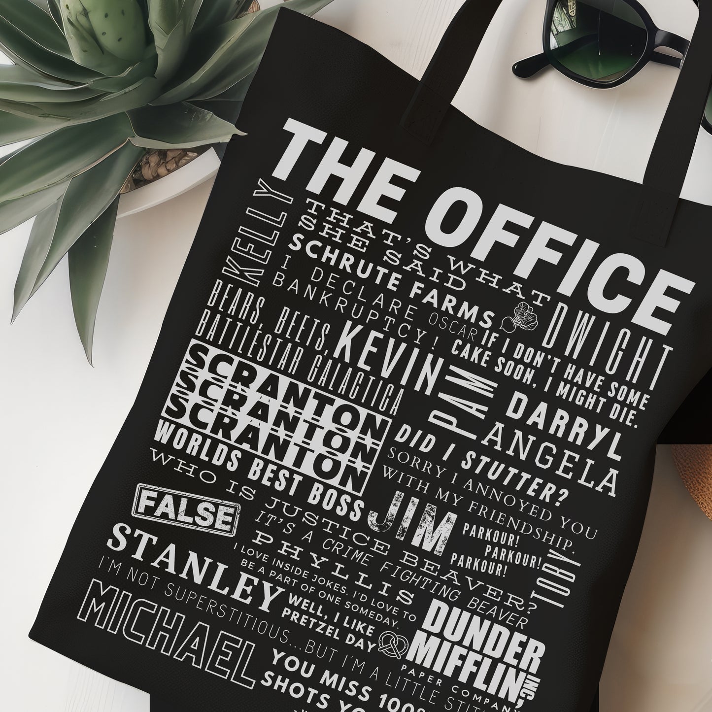 THE OFFICE QUOTES TOTE BAG