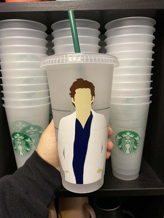 Derek Shepherd McDreamy, Grey's Anatomy | It's A Beautiful Day to Save Lives Starbucks Frosted Cup. Custom Starbucks Hot and Cold cups. Choose from over 100 designs and colour combinations or customize your own. Toronto, ON, Canada. Ship Worldwide.