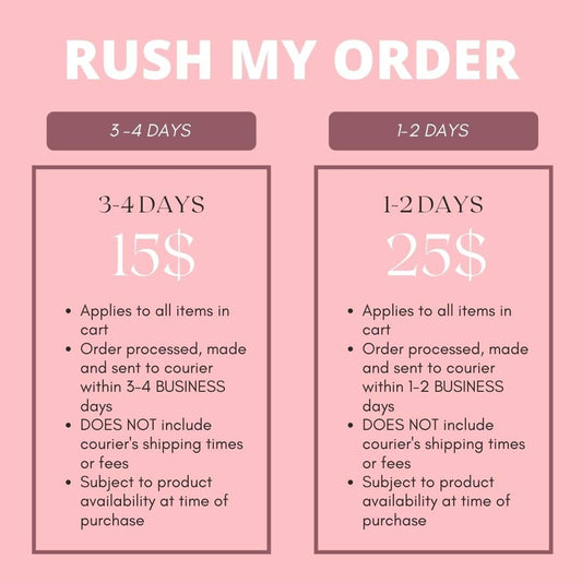 Rush My Order - Detailed By Me Inc.