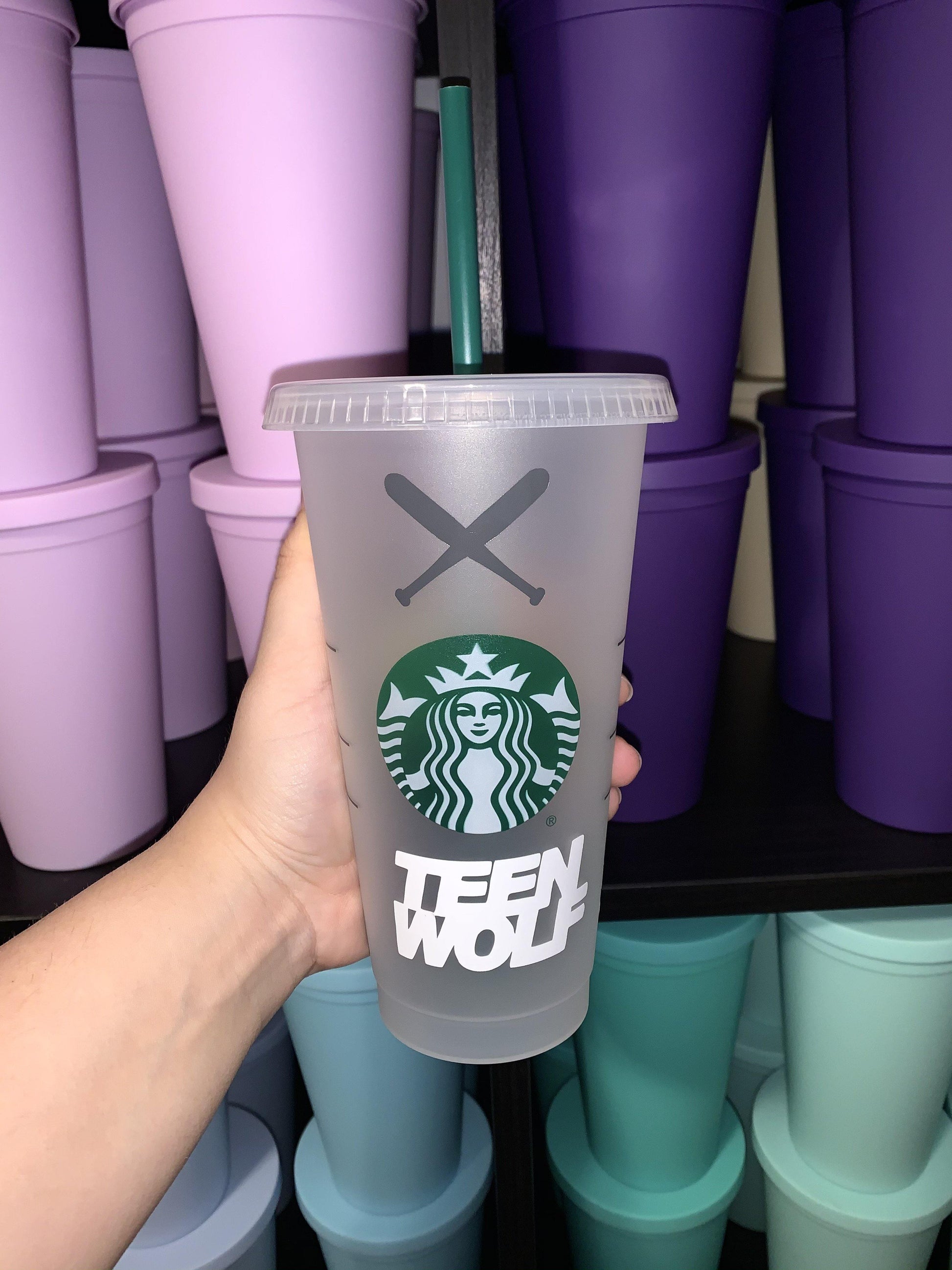 Teen Wolf Stiles Stilinski Starbucks Frosted Cup. Custom Starbucks Hot and Cold cups. Choose from over 100 designs and colour combinations or customize your own. Toronto, ON, Canada. Ship Worldwide. TV Shows. Dylan O'Brien.